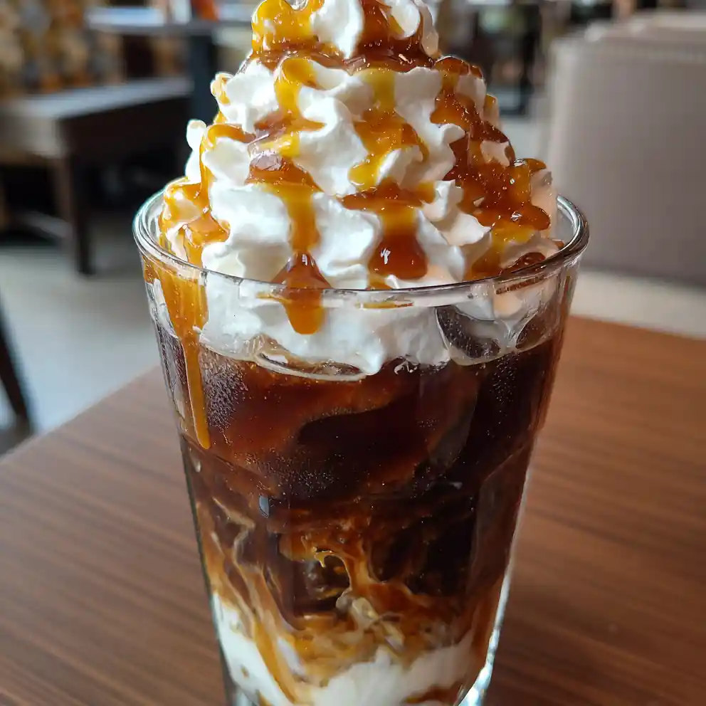 starbucks caramel ribbon crunch recipe Iced Caramel Ribboned Latte