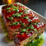 Stovetop Meatloaf Recipe Tomato Glaze And Green Herb Oil 1762467469.6089697