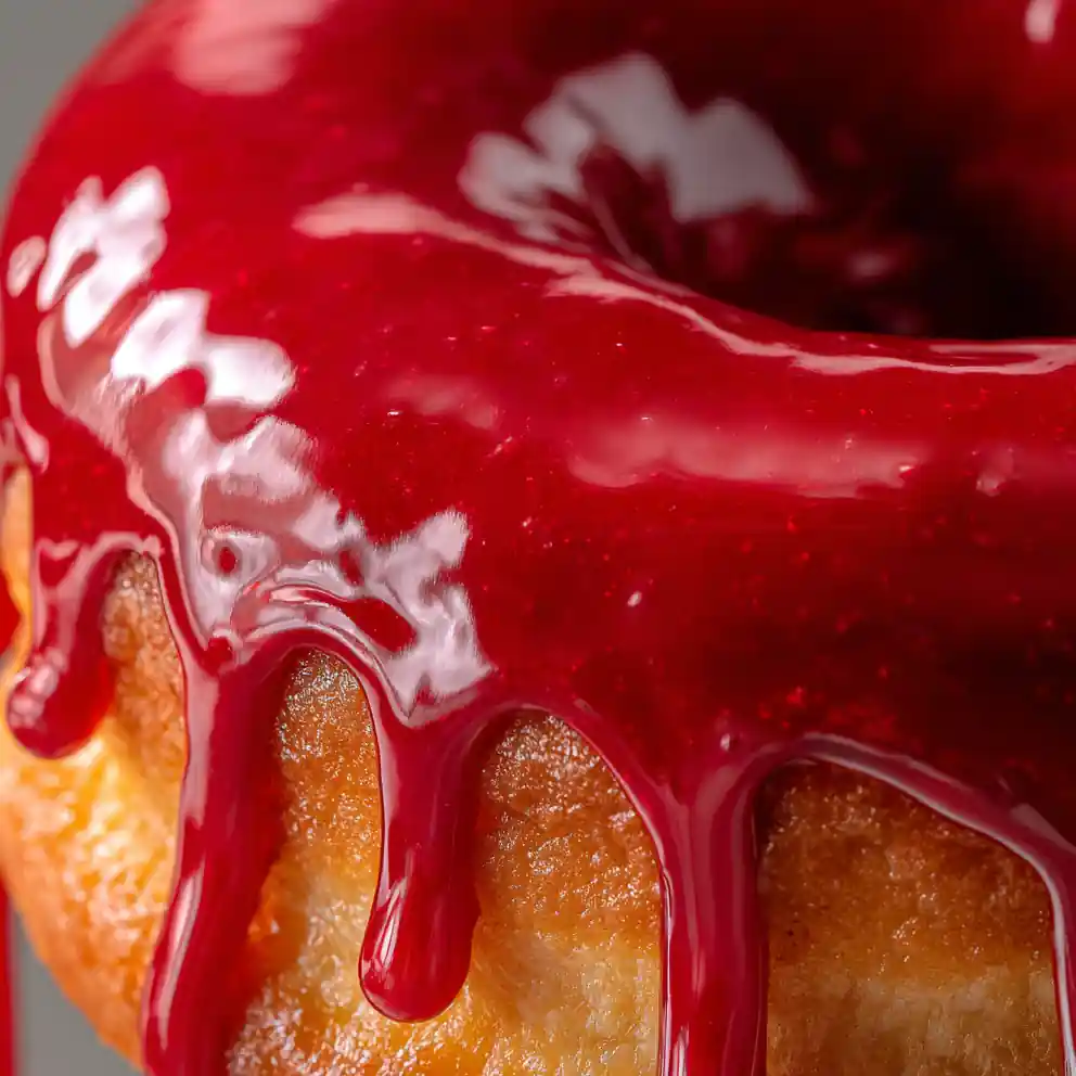 strawberry glaze recipe Shiny Red Doughnut Drip