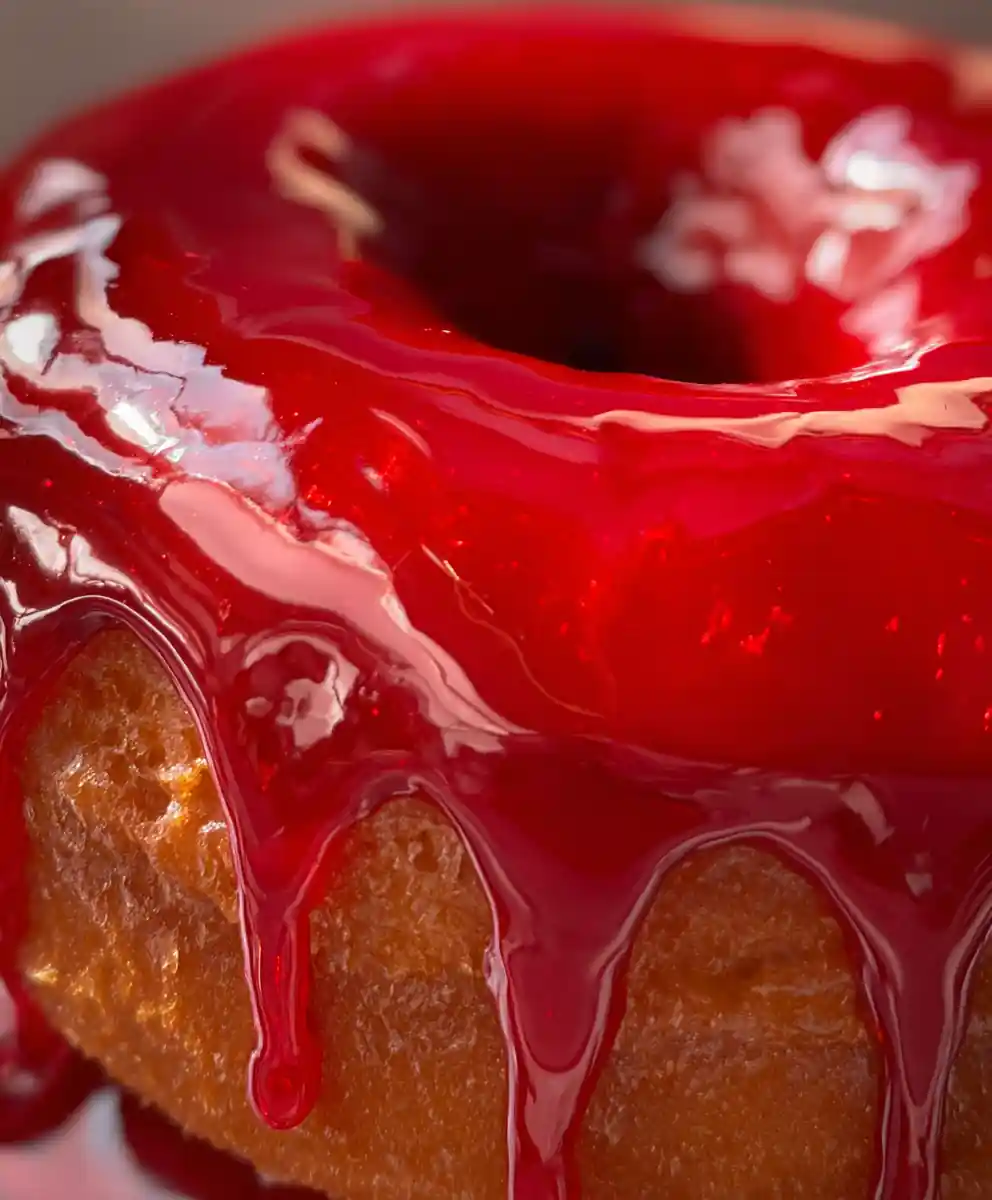 strawberry glaze recipe Shiny Red Doughnut Drip