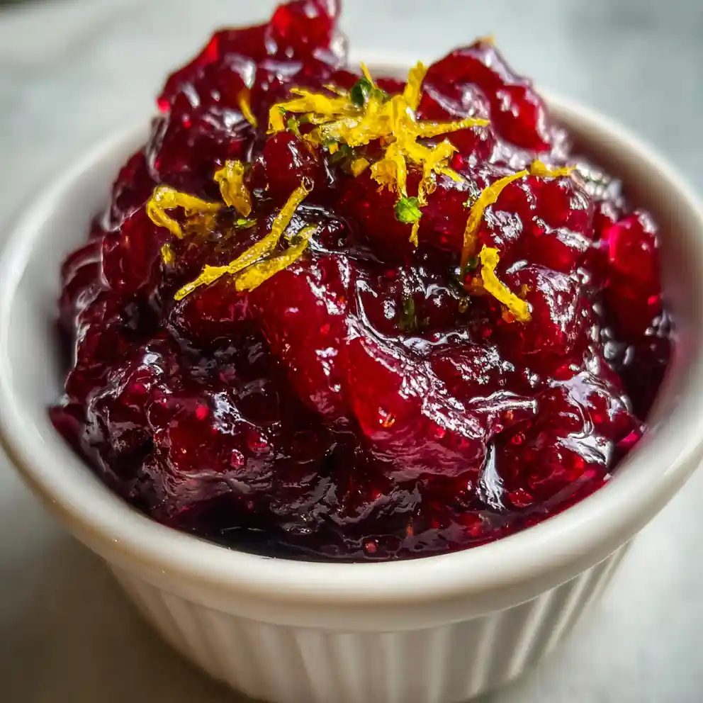sugar free cranberry sauce recipe Ruby Orange Zest Shine