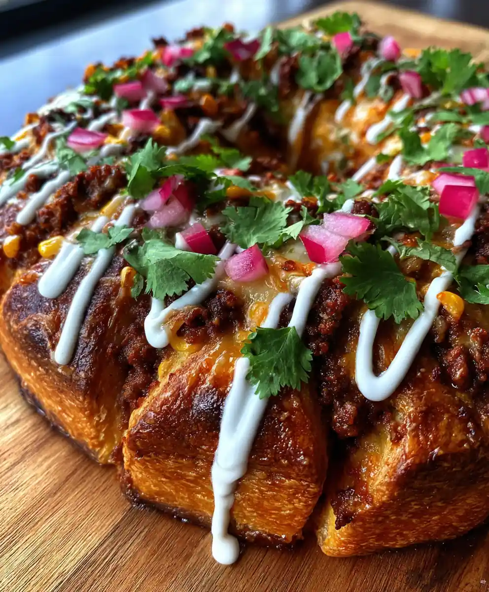 taco ring recipe with crescent rolls