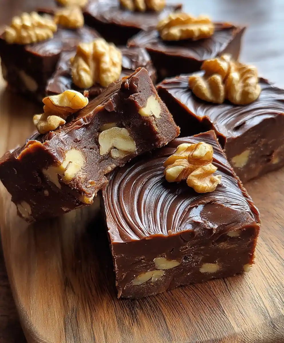 traditional fudge recipe Walnut Swirl Slab