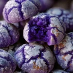 Ube Cookies Recipe Purple Crinkle Rounds 1762083274.3340704