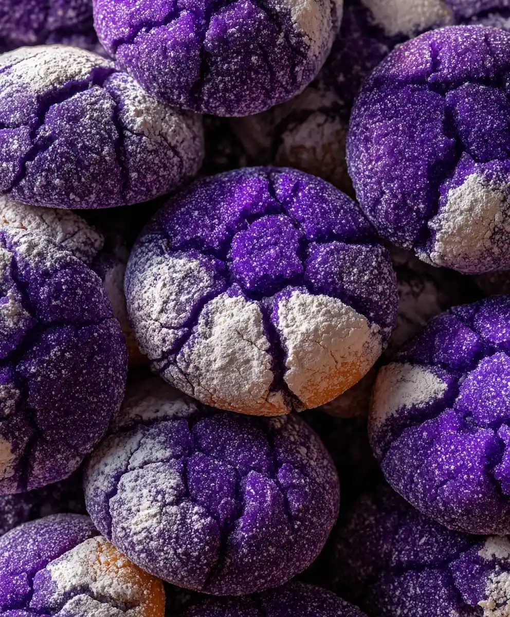 ube cookies recipe Purple Crinkle Rounds