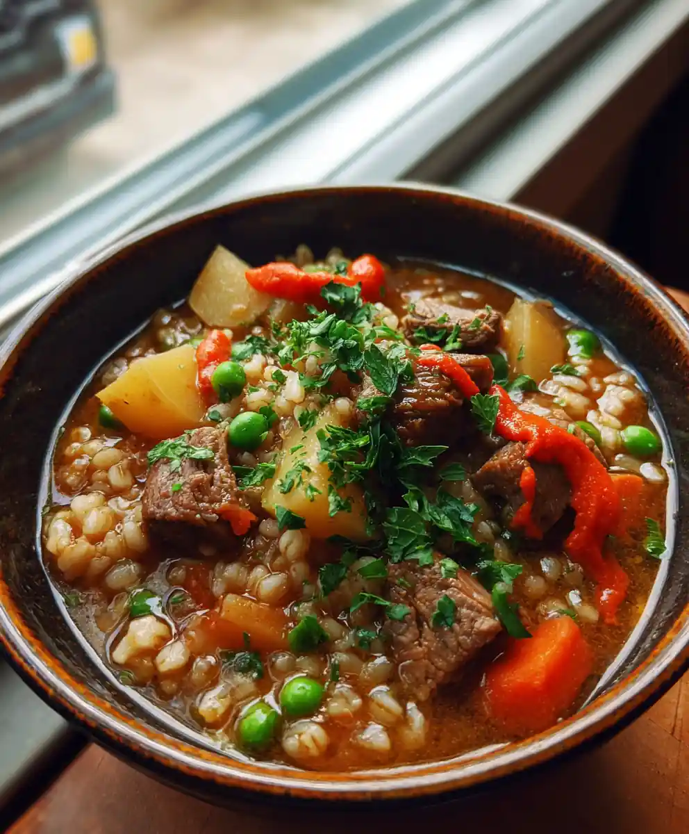 beef barley soup recipe