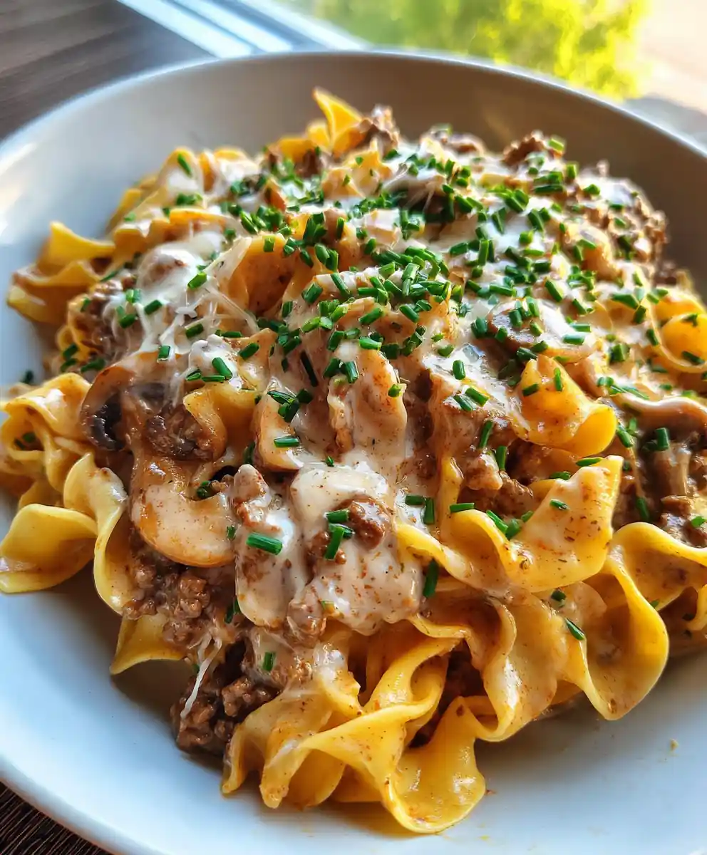 beef stroganoff recipe with hamburger