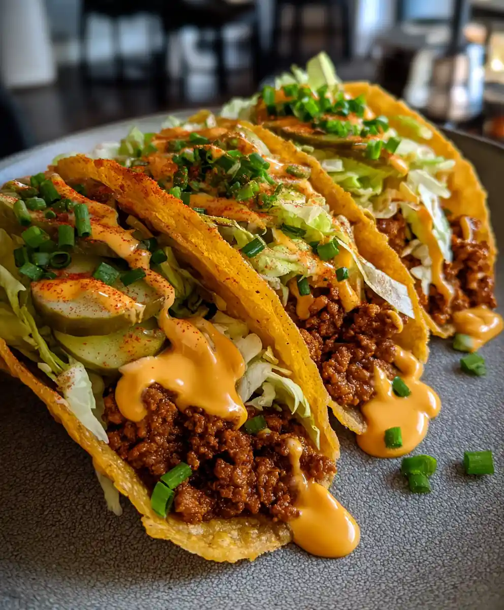 big mac tacos recipe