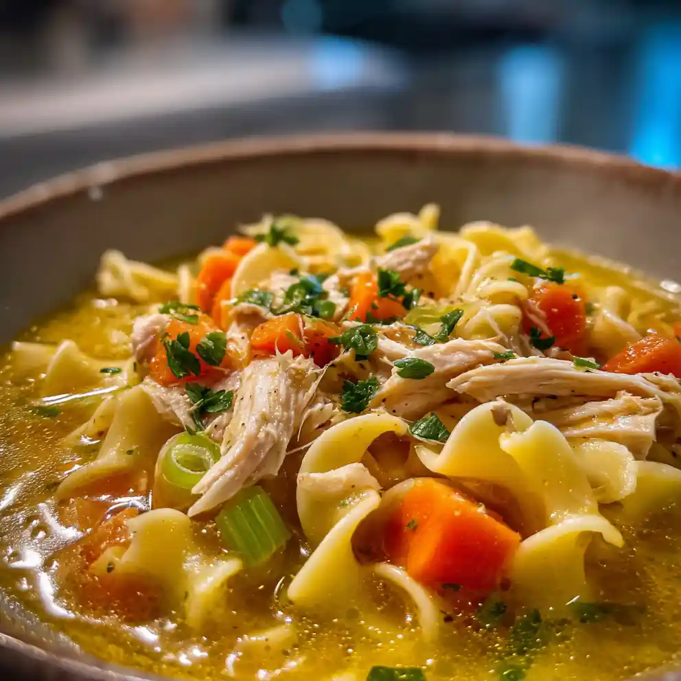 chicken noodle soup recipe with rotisserie chicken