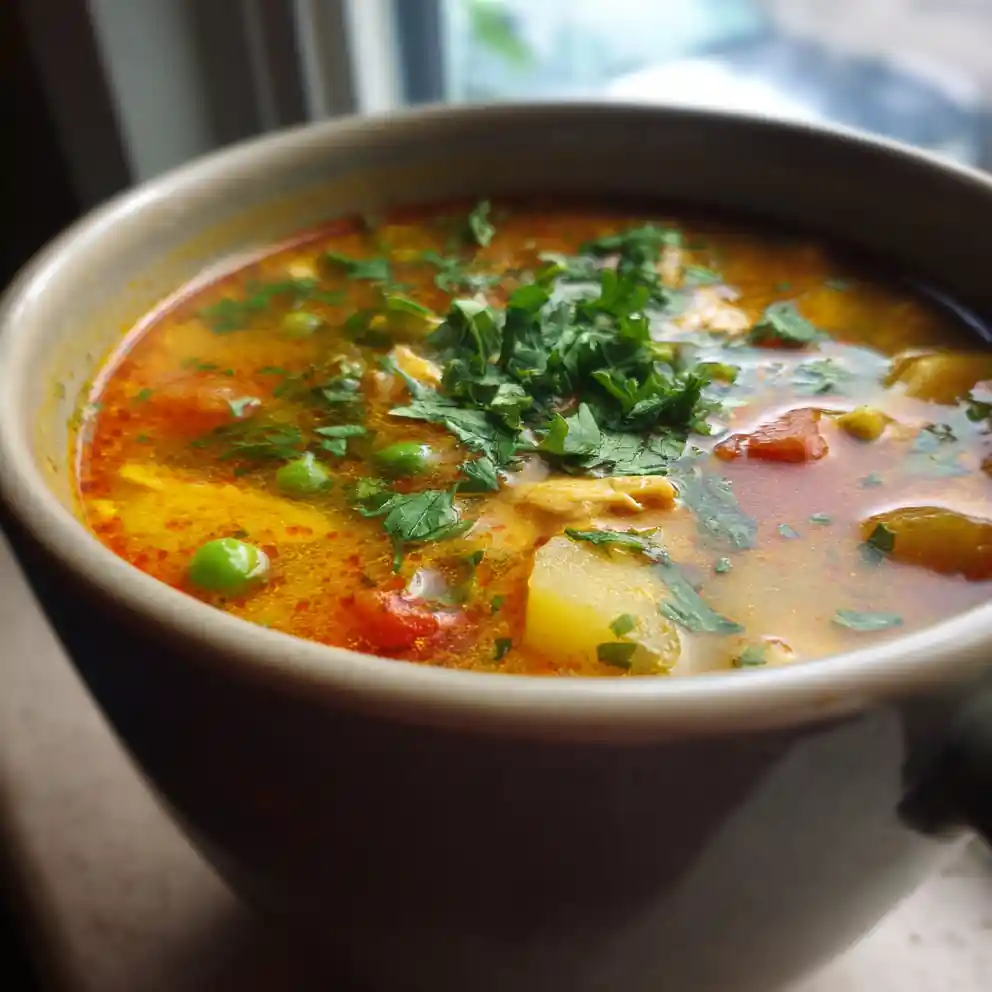 chicken veggie soup recipe