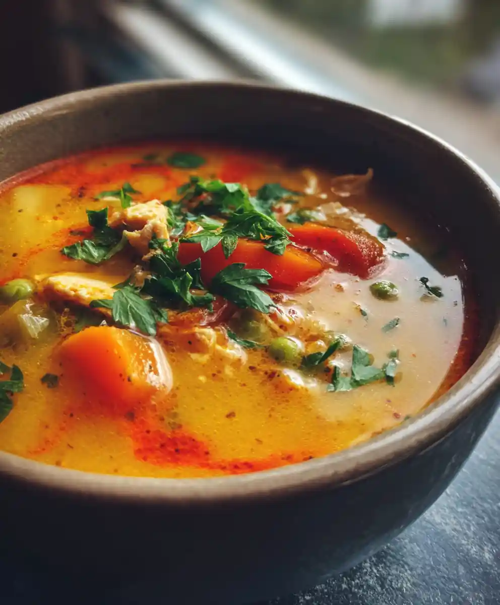 chicken veggie soup recipe