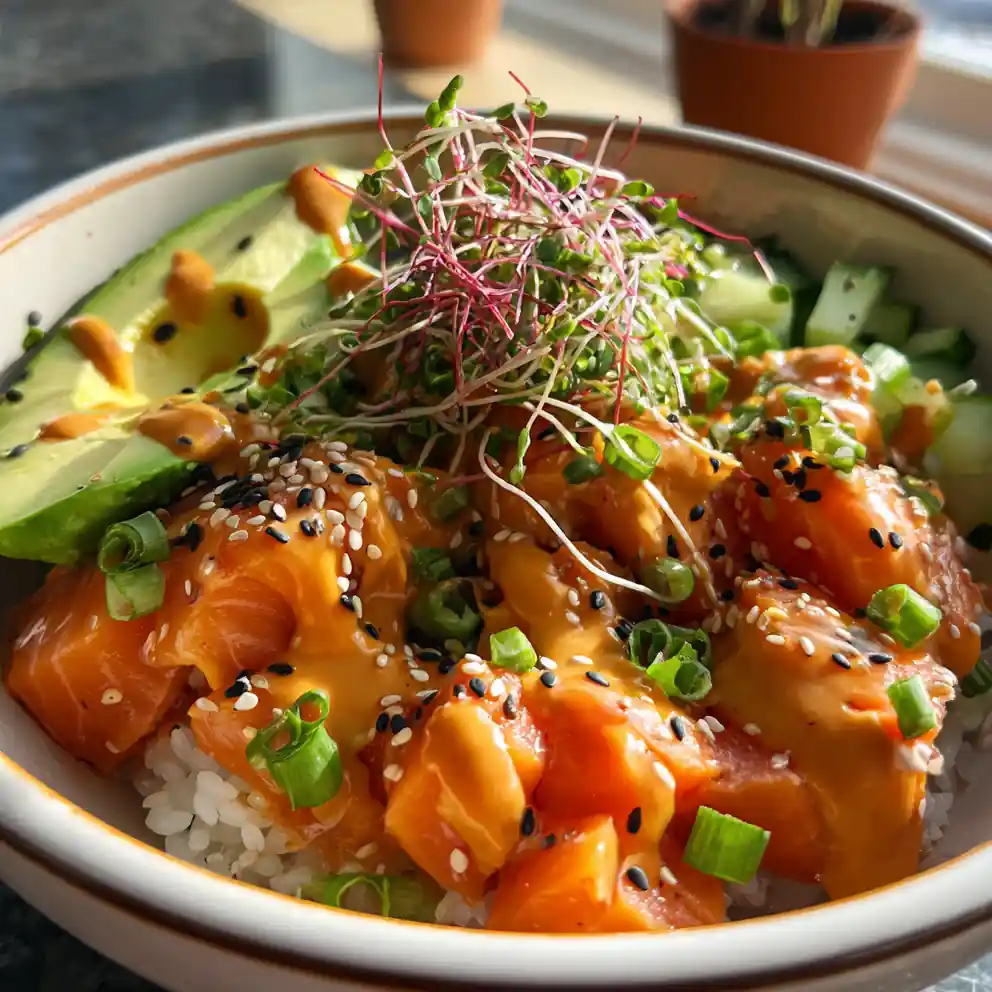 poke bowl recipe salmon