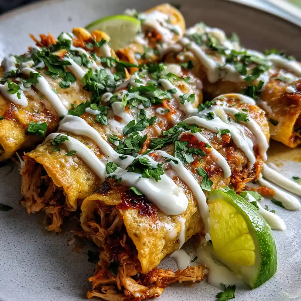 rolled chicken tacos recipe