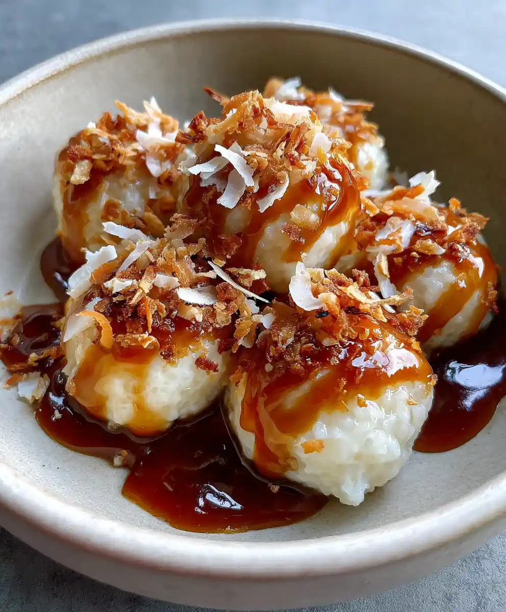 sweet rice balls recipe