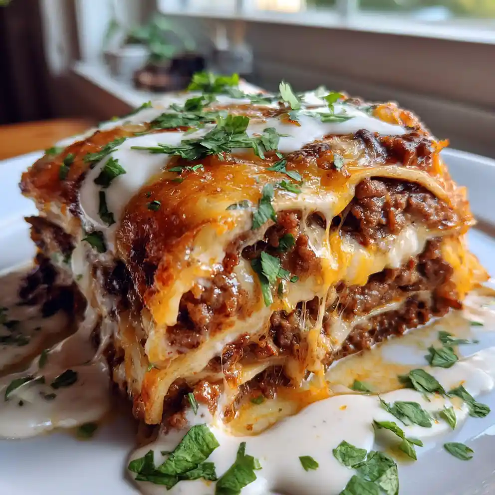 taco lasagna recipe with tortillas