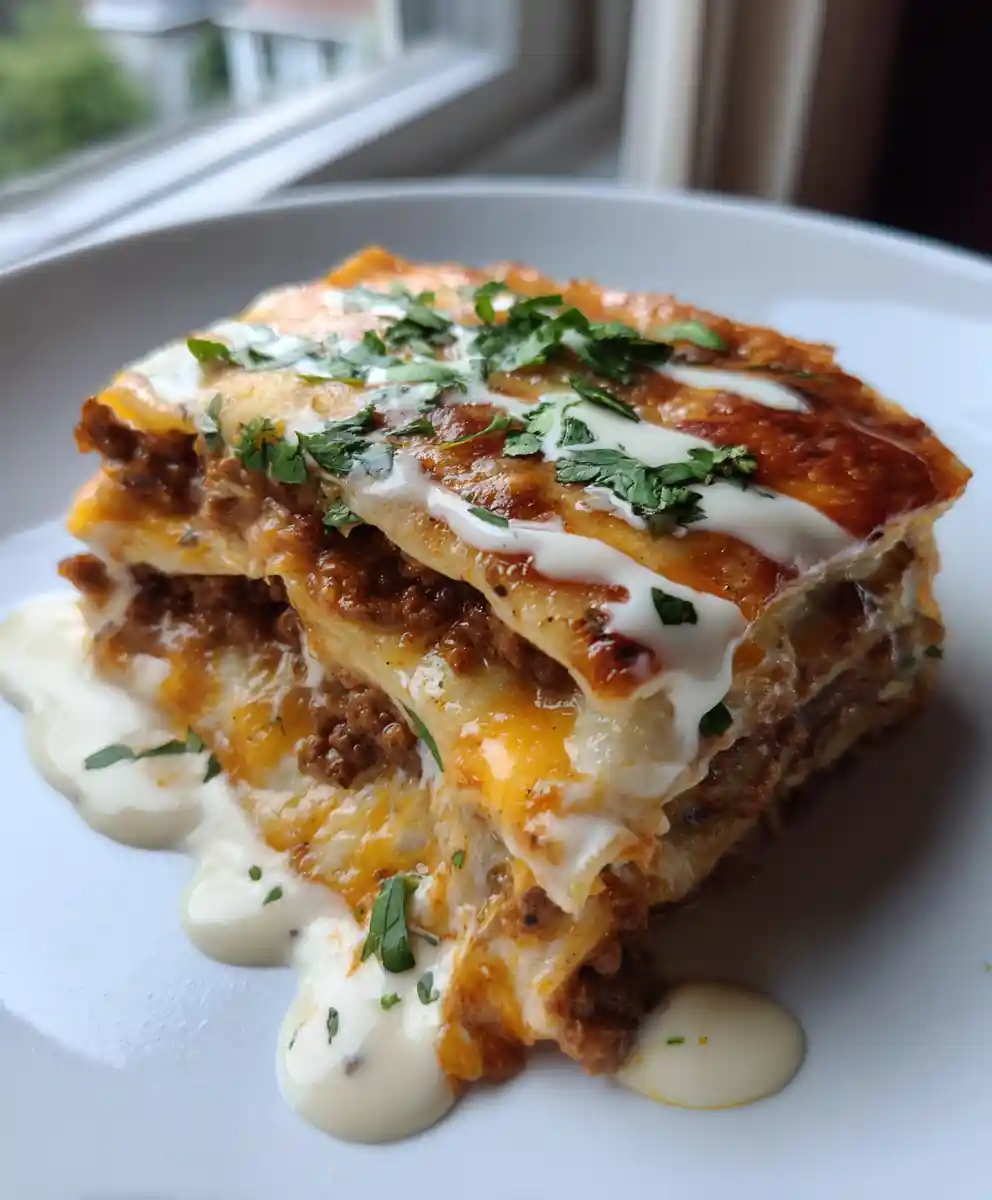 taco lasagna recipe with tortillas
