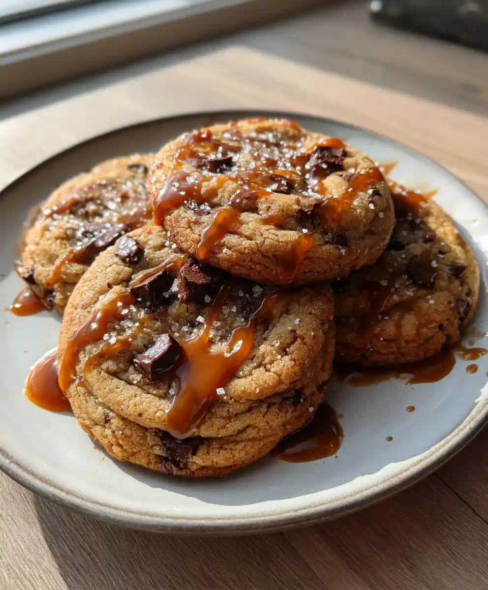 Brown Butter Chocolate Chip Cookies With Espresso Caramel Swirl 7 Brown Butter Chocolate Chip Cookies With Espresso Caramel Swirl