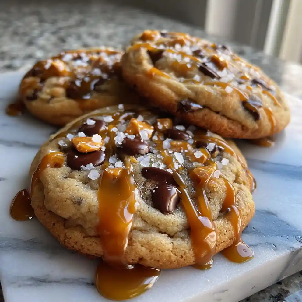 Brown Butter Toffee Chocolate Chip Cookies With Salted Caramel Drizzle 1772027191.5747278