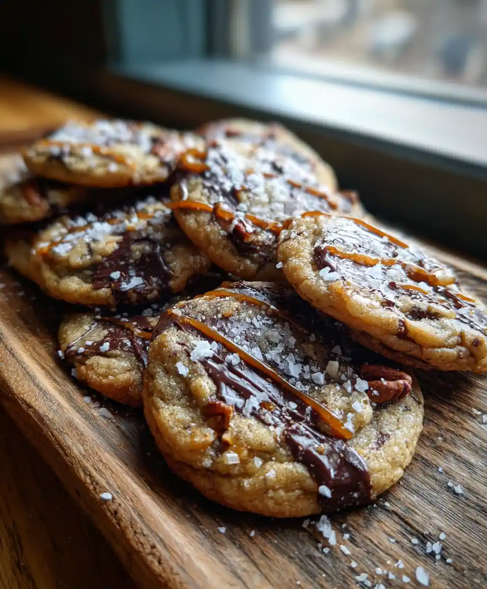 Browned Butter Pecan Chocolate Chip Cookies With Espresso Caramel Swirl 7 Browned Butter Pecan Chocolate Chip Cookies With Espresso Caramel Swirl