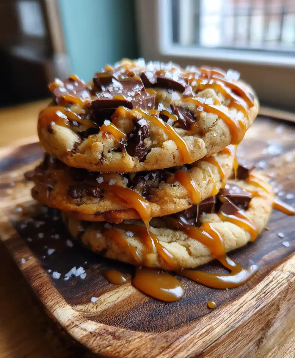 Butterscotch Chocolate Chip Cookies With Salted Caramel Swirl 7 Butterscotch Chocolate Chip Cookies With Salted Caramel Swirl