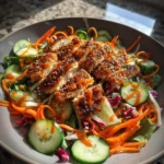 Crispy Sesame Chicken Asian Salad With Coconut Lime Drizzle And Cranberries 1772058781.1696835