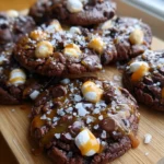 Fluffy Marshmallow Chocolate Cookies With Caramel Drizzle 1772079192.8965948