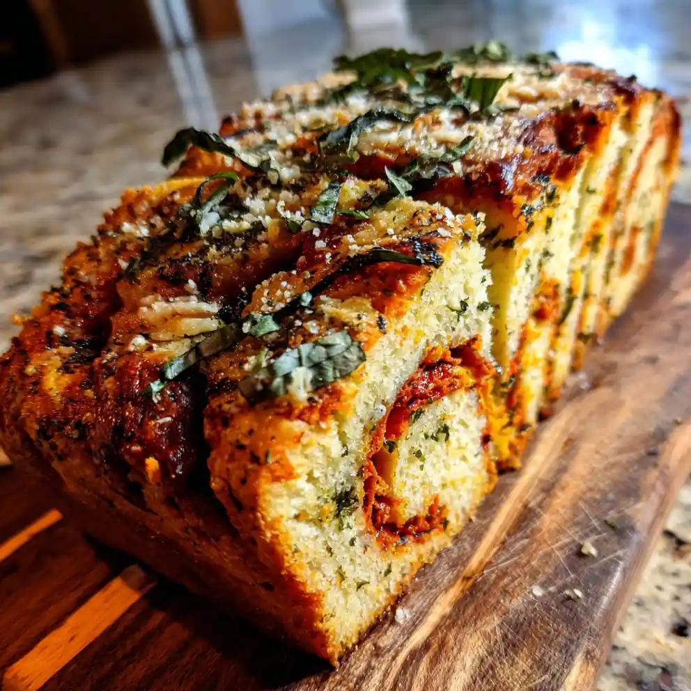 Garlic Parmesan Herb Bread With Sun Dried Tomato Basil Swirl 1772038573.8562694