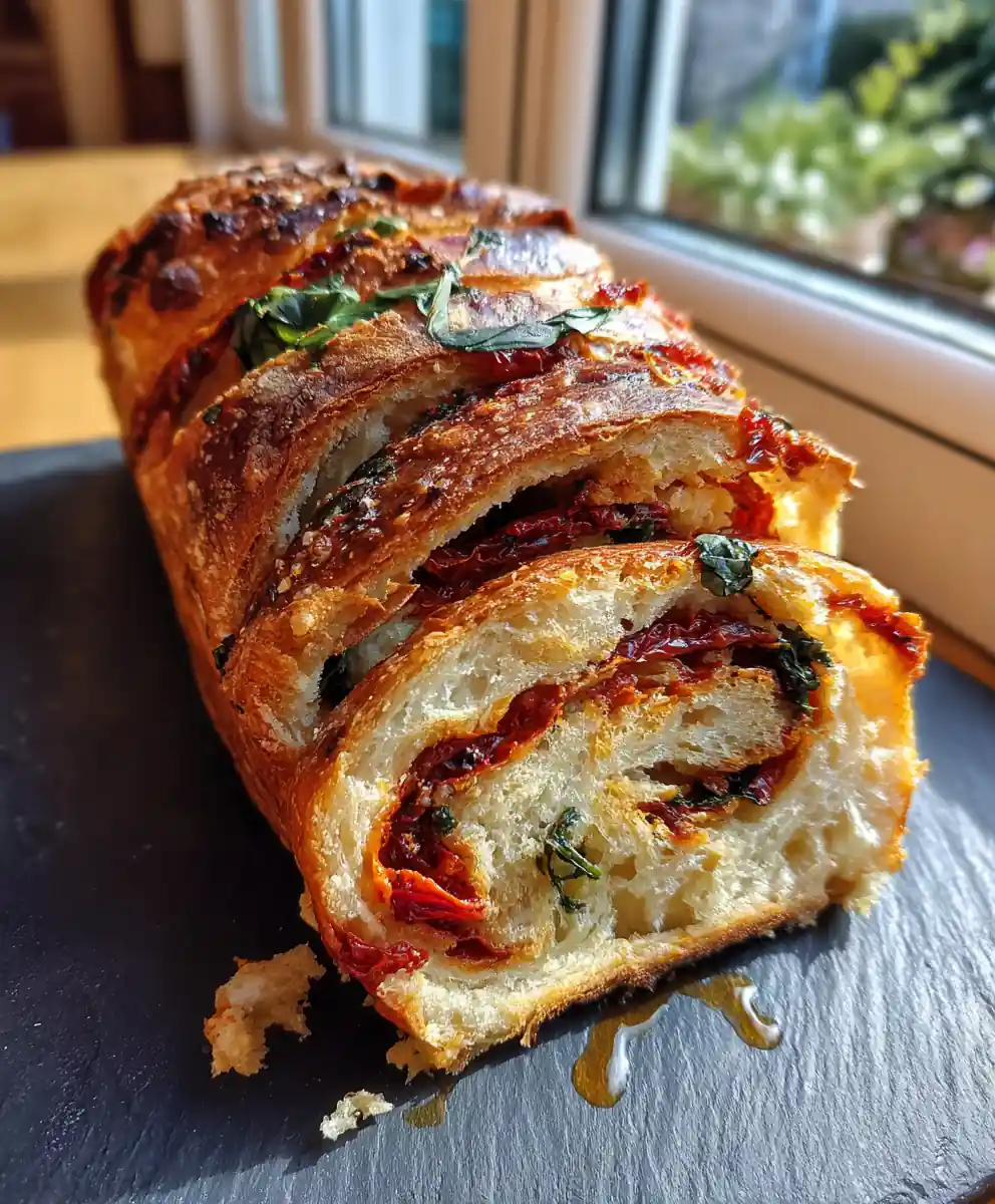 Herb Infused Sun Dried Tomato Swirl Bread 7 Herb Infused Sun Dried Tomato Swirl Bread