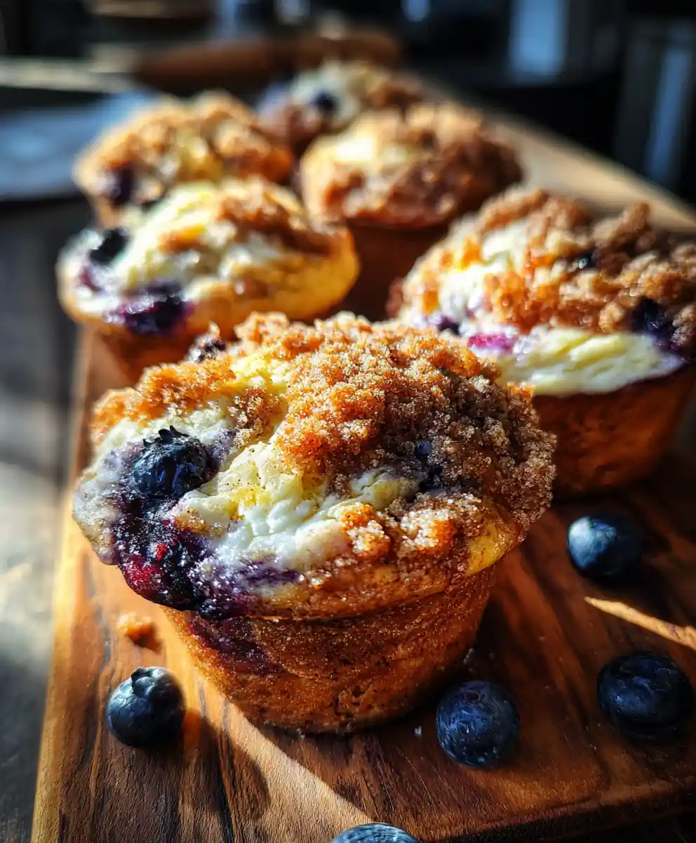 Lemon Cream Cheese Swirl Blueberry Muffin Cookies With Streusel