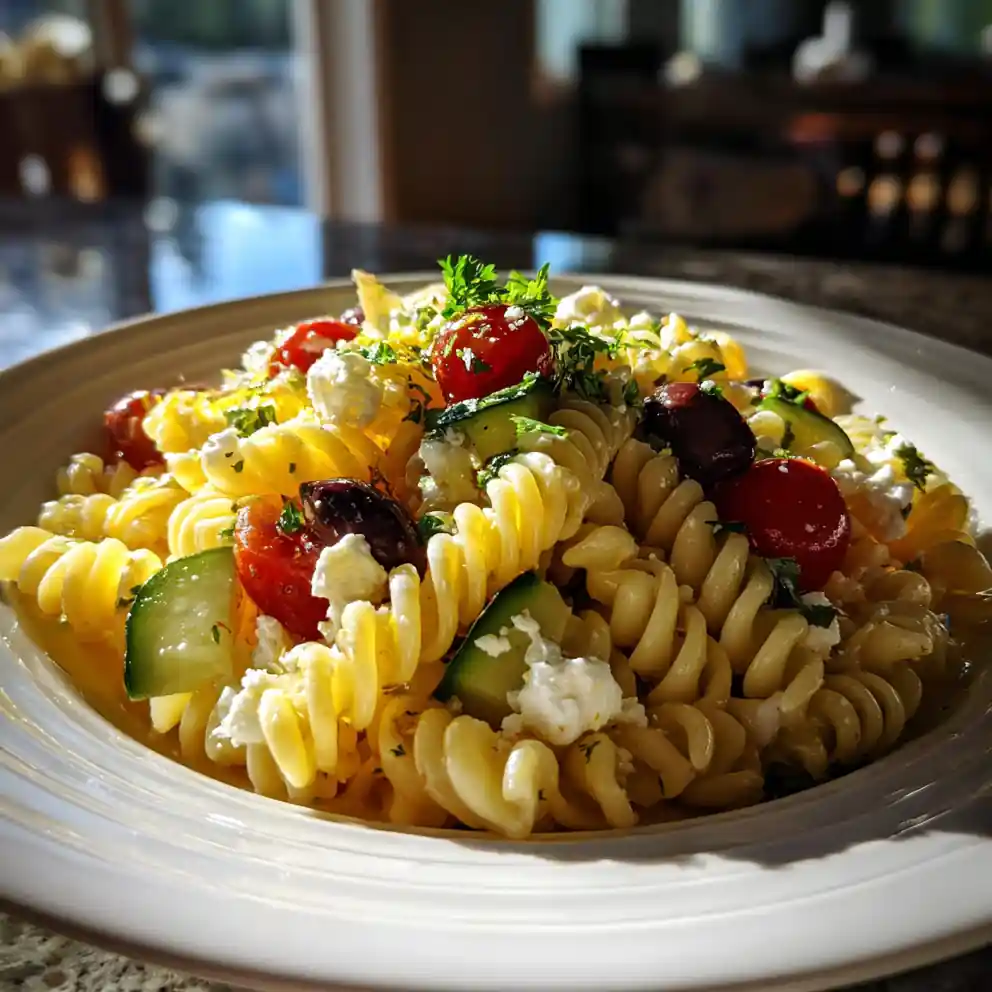 Lemon Garlic Pasta Salad With Herb Feta Crumble 1772024105.73996
