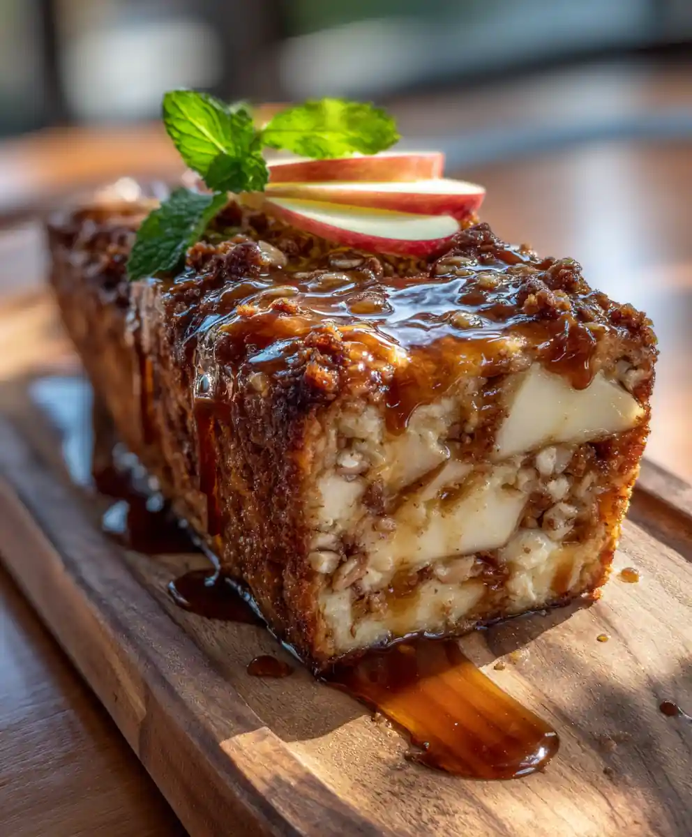 Maple Cream Cheese Swirl Amish Apple Fritter Bread 7 Maple Cream Cheese Swirl Amish Apple Fritter Bread