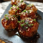 Miso Ginger Glazed Meatballs With Sesame Drizzle 1772021745.0936756