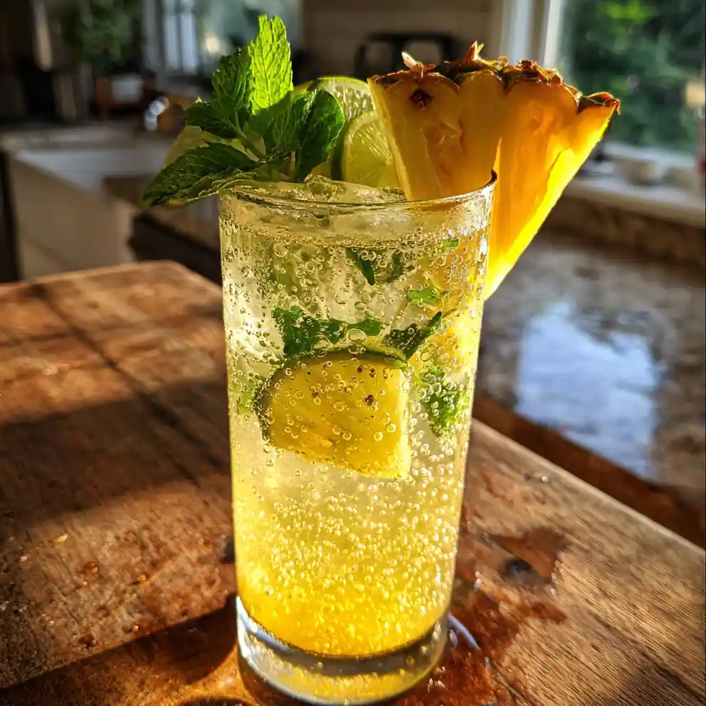 Pineapple Ginger Lime Sparkling Soda 1772093603.571991