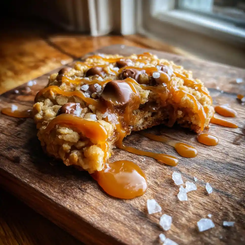 Salted Caramel Swirl Rice Krispie Chocolate Chip Cookies 1772106367.8524022