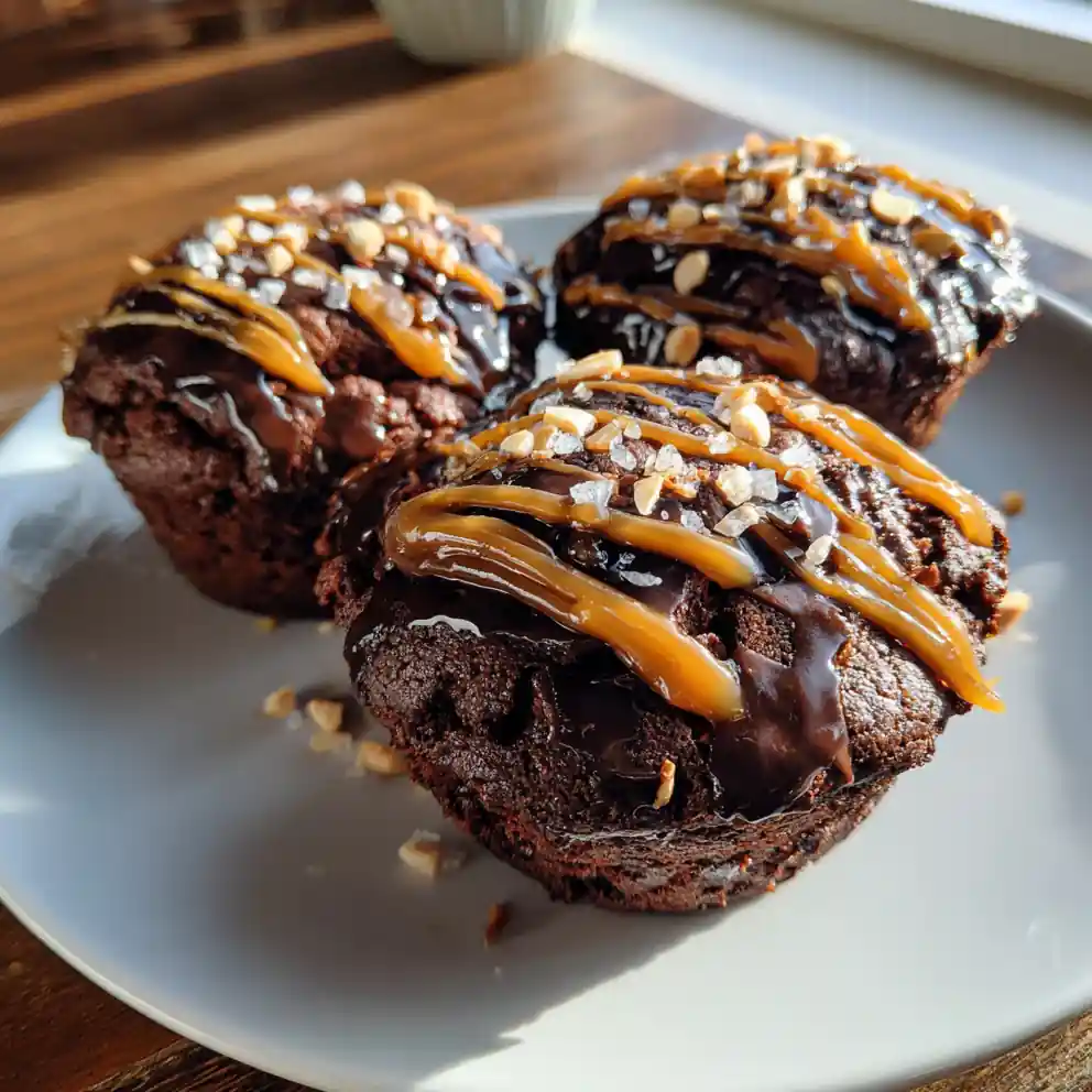 Salted Dark Chocolate Ganache Sour Cream Double Chocolate Muffins 1772012776.6714718