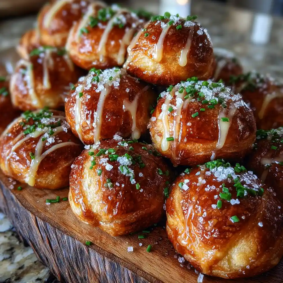 Smoky Cheddar Pretzel Bites With Herb Drizzle 1772014951.5109026