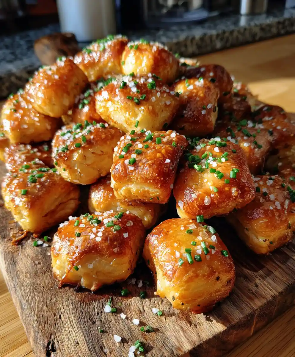 Smoky Cheddar Pretzel Bites With Herb Drizzle 7 Smoky Cheddar Pretzel Bites With Herb Drizzle
