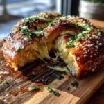 Smoky Cheese Stuffed Pretzel With Garlic Herb Butter Glaze 1772028524.7584803