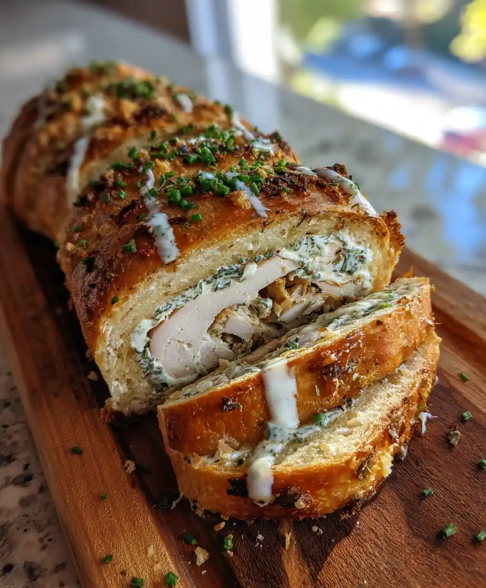 Smoky Turkey & Chicken Ranch Stuffed Bread