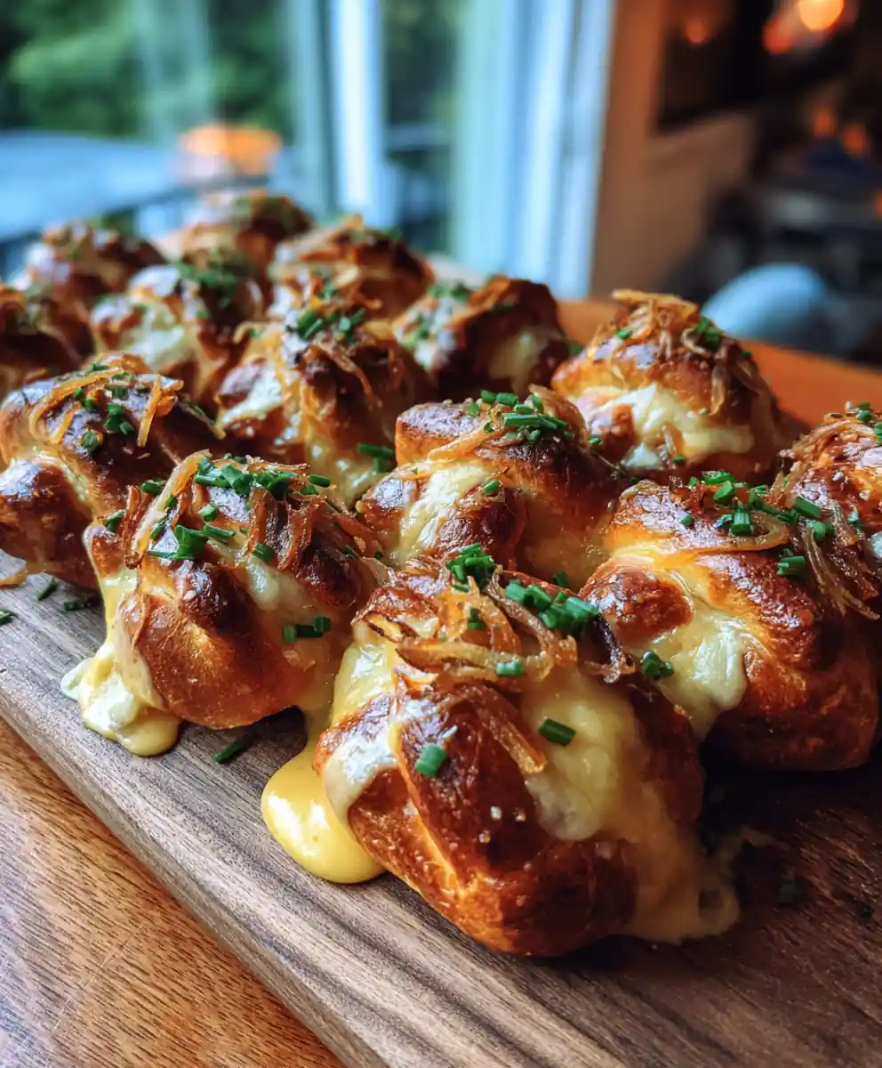 Sourdough Pretzel Bites With Cheddar Caramelized Onion Drizzle 7 Sourdough Pretzel Bites With Cheddar Caramelized Onion Drizzle