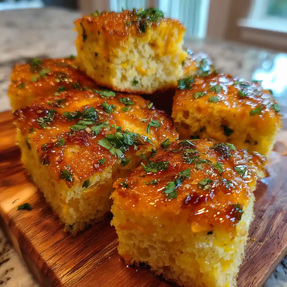 Spicy Lime Cheddar Swirl Creole Cornbread