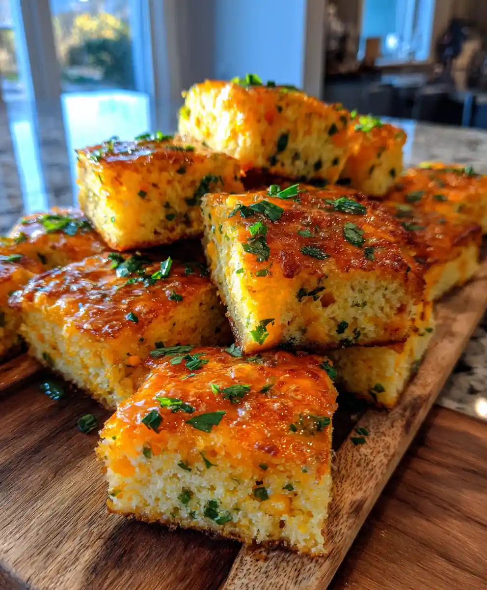 Spicy Lime Cheddar Swirl Creole Cornbread