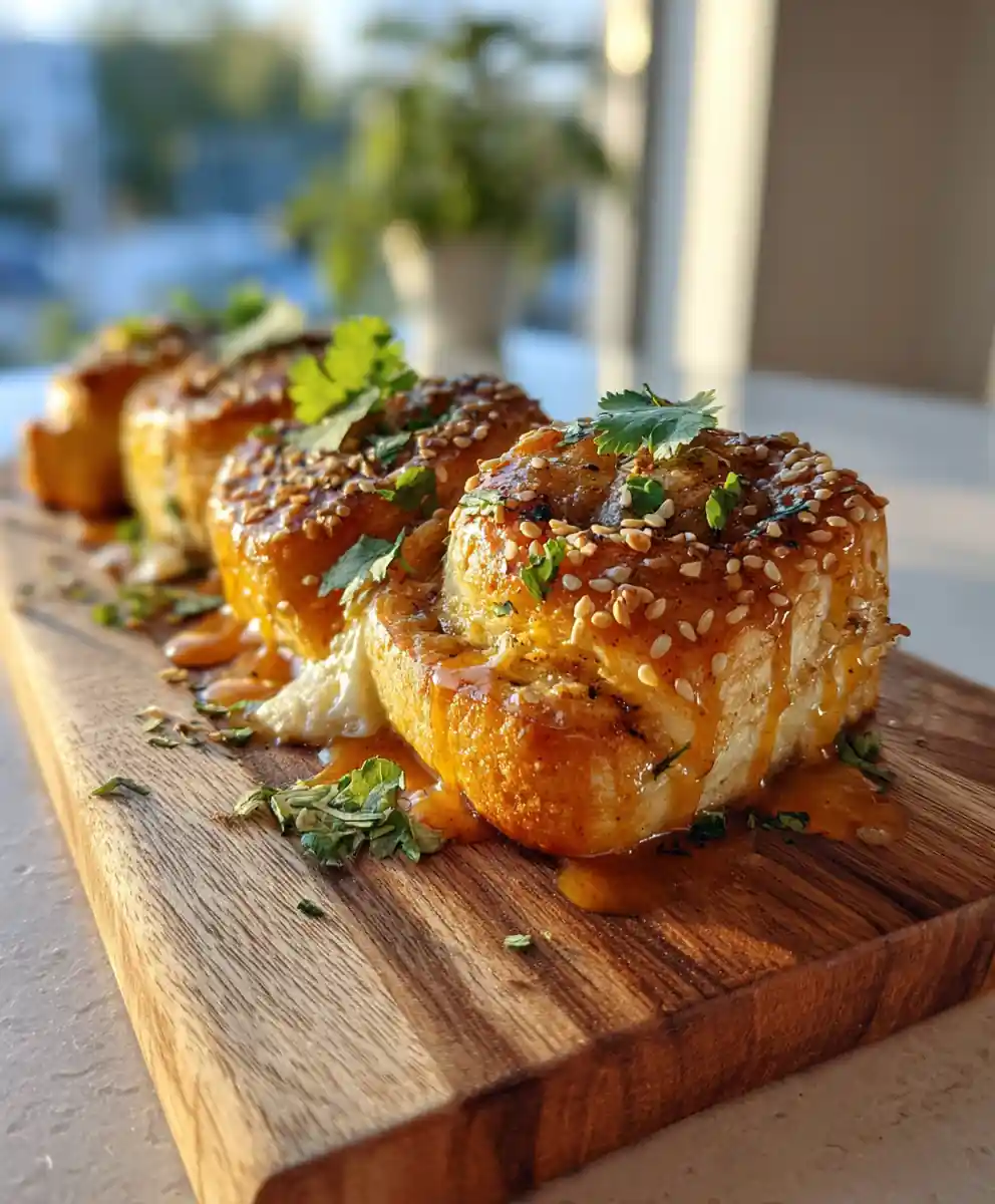 Spicy Sausage Rolls With Jalapeño Lime Cream Cheese Swirl