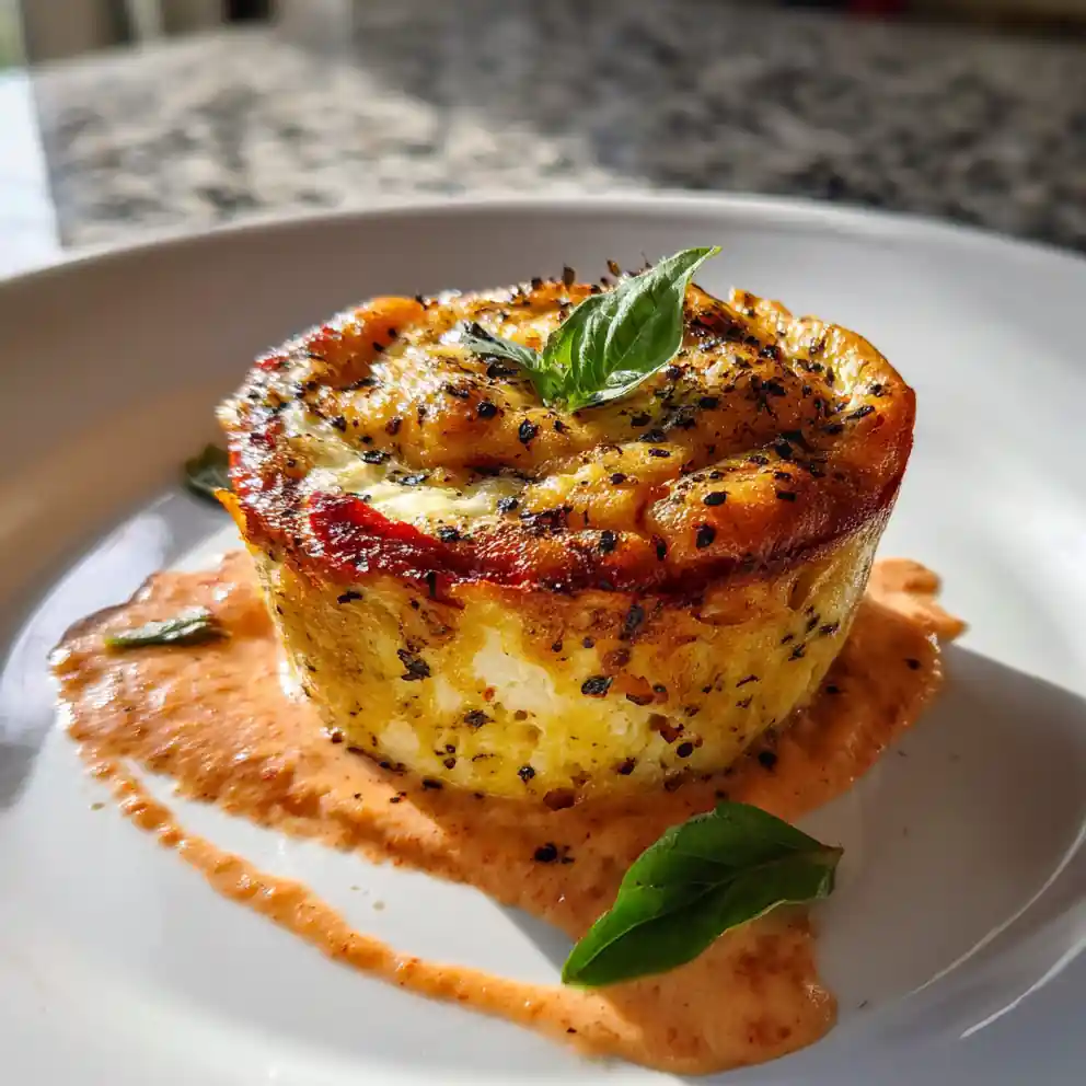 Sun Dried Tomato Swirl Cottage Cheese Egg Muffins 1772113148.2649496