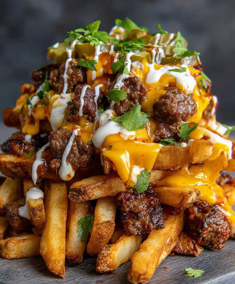 Best Loaded Smash Burger Fries