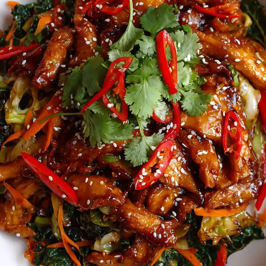 Chinese Chicken Cabbage Stirfry