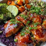 Cozy Maple Dijon Chicken Bowls With Roasted Sweet Potatoes 1772963302.7309527