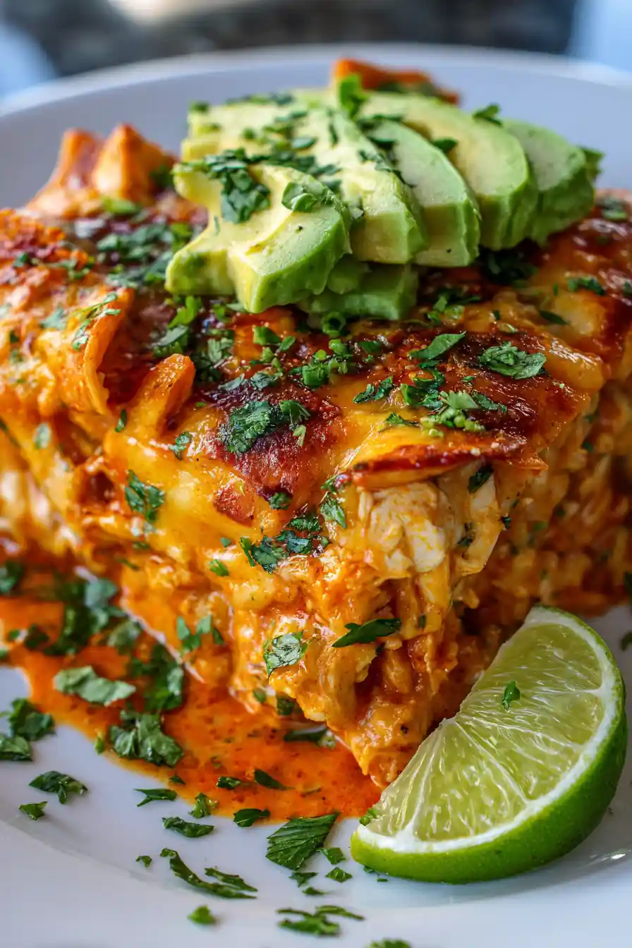 Creamy Chicken Enchilada Casserole 7 Creamy Chicken Enchilada Casserole
