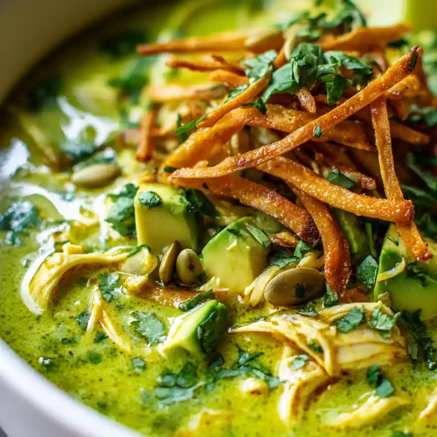 Creamy Green Enchilada Chicken Soup