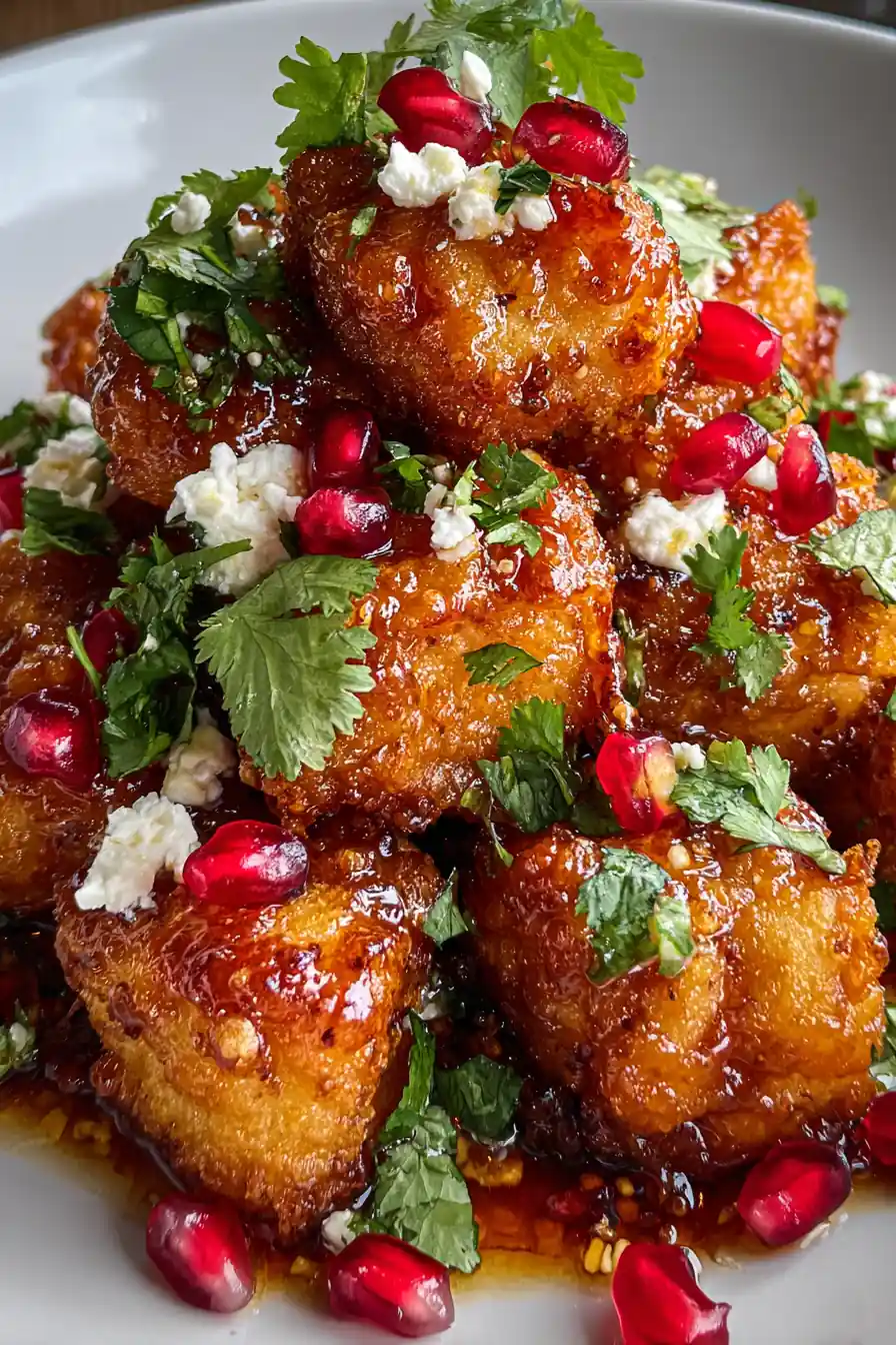 Crispy Hot Honey Feta Chicken